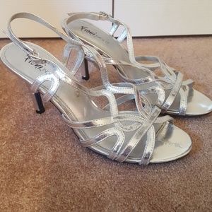 Silver dress heels